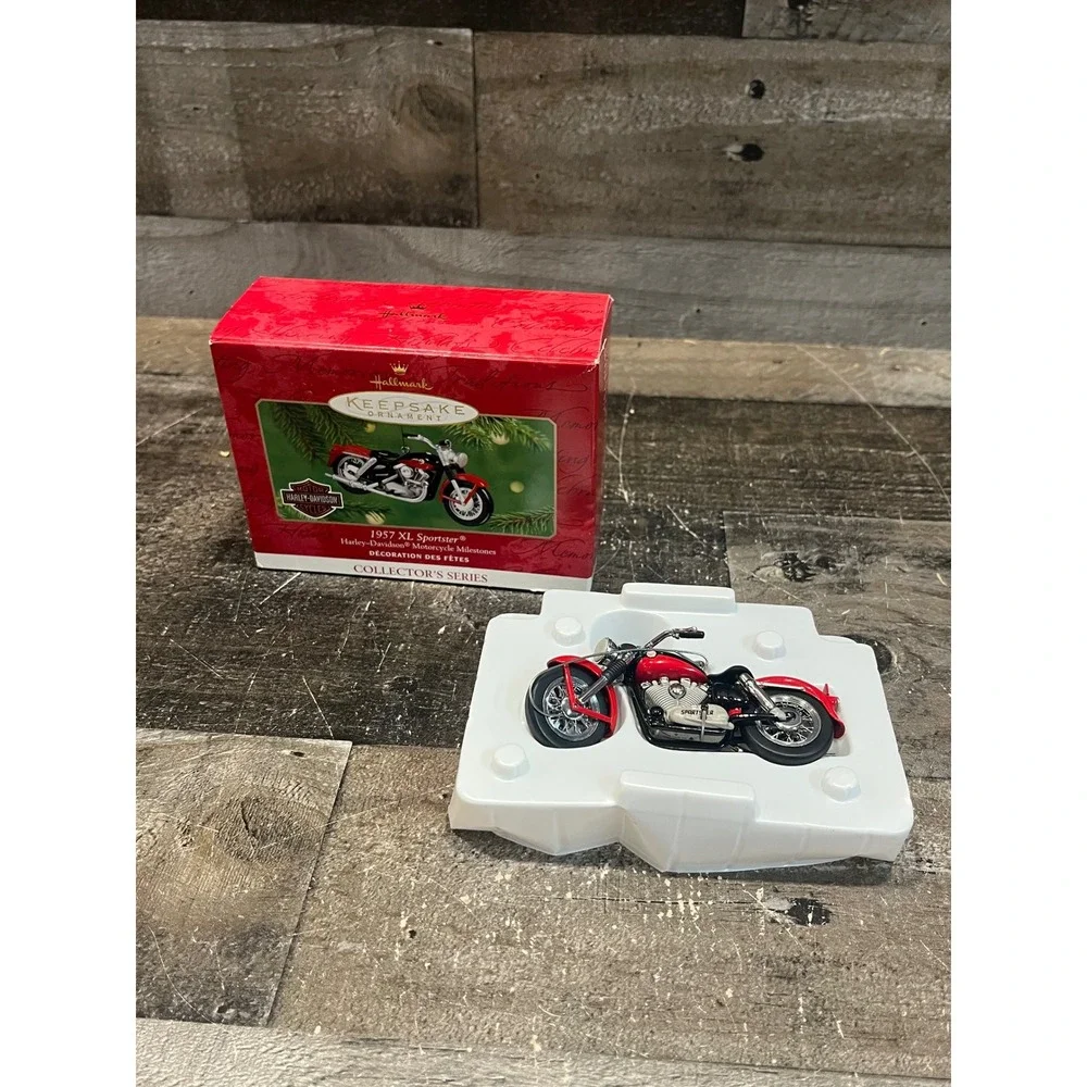 Hallmark Keepsake 2001 Harley-Davidson 1957 XL Sportster Ornament Die-Cast Metal